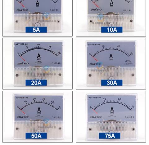 85C1 con trỏ cơ khí loại 220 V đầu hiện tại DC 1mA 10 20 30 50A