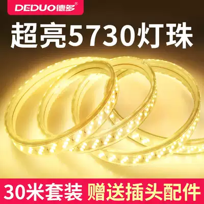 (30 meters)5730 super bright LED light belt three-color color-changing suspended ceiling super bright light strip outdoor color line light belt