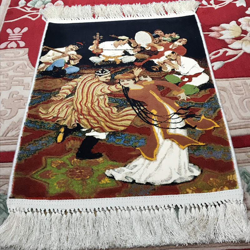 Xinjiang featured wall hanging painting Uyghur ethnic dance and dancing tapestry Artisanal Art Figure Wall Decoration Blanket-Taobao