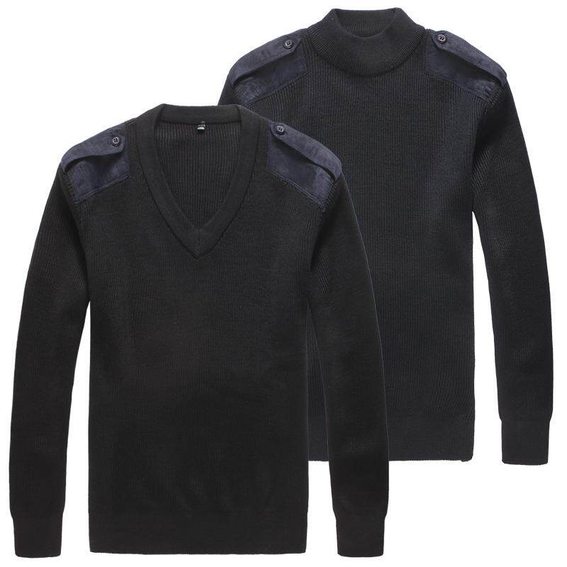 Sea sweater thickened navy blue work clothes maritime seafarer security work clothes sweater men