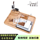 [Qiju Crab] Новый многофункциональный глупый сигаретный сигаретный сигаретный подушка кампания Camer Tea Disk Bamboo и деревянный чайный диск чай