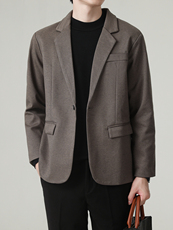 Пиджак, Костюм 秋冬季休闲西服男士港风ins复古宽松百搭挺括轻熟风大码西装外套 Others