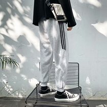 Spring and summer thin sports casual pants men Korean version of the trend pants Hong Kong wind students wild toe ankle-length pants