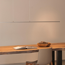 Minimalist chandelier led strip Restaurant Simple modern word bar table Office study Designer lamps