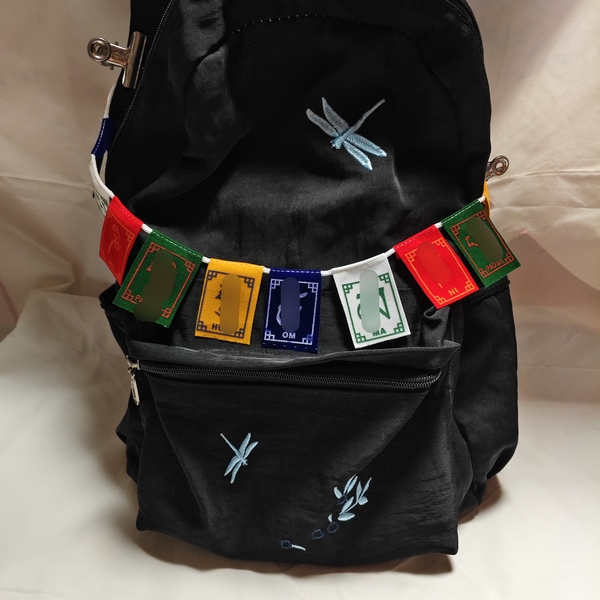 Small Prayer Flag Five-Color Flag Golden Flag Tibetan Wind Horse Flag Dragon Flag Mini Prayer Flag 90cm Long for Home Travel Outdoor