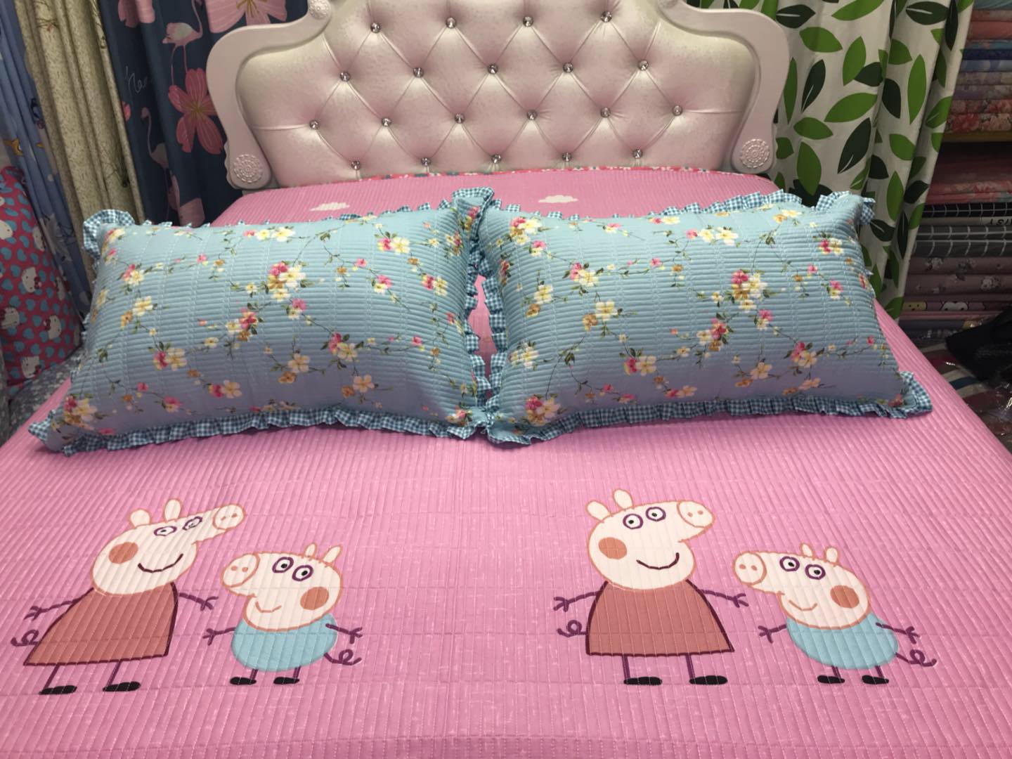 Dongdong vải 1985 giường đôi cover bí mật quilting mật độ cao rửa vải trải giường không có khả năng bóng không phai ra trải giường