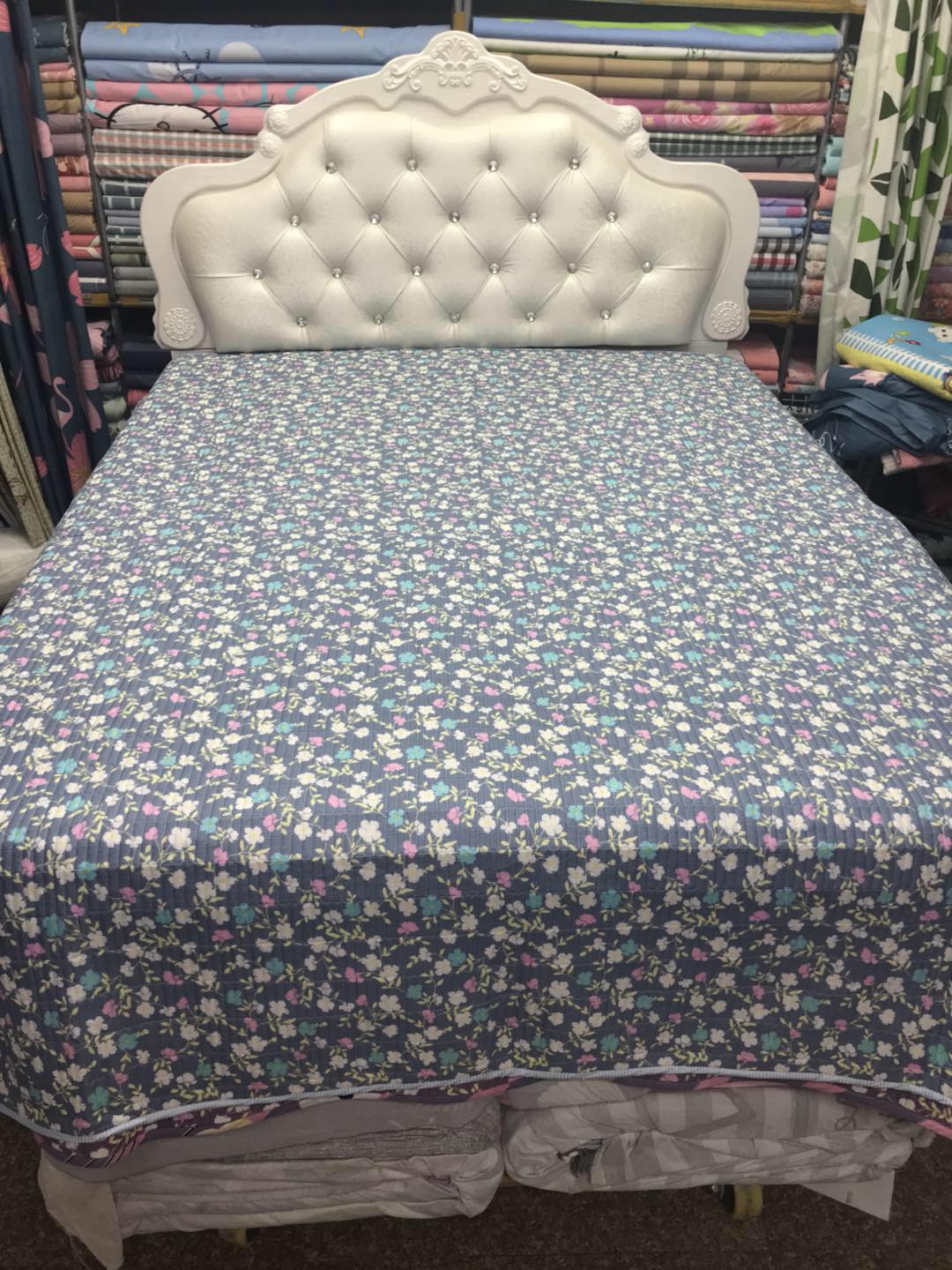 Dongdong vải 1985 giường đôi cover bí mật quilting mật độ cao rửa vải trải giường không có khả năng bóng không phai