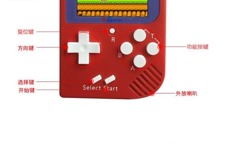 Ký ức tuổi thơ mát mẻ trẻ con mini NES hoài cổ máy trò chơi Tetris cầm tay trò chơi console cầm tay PSP