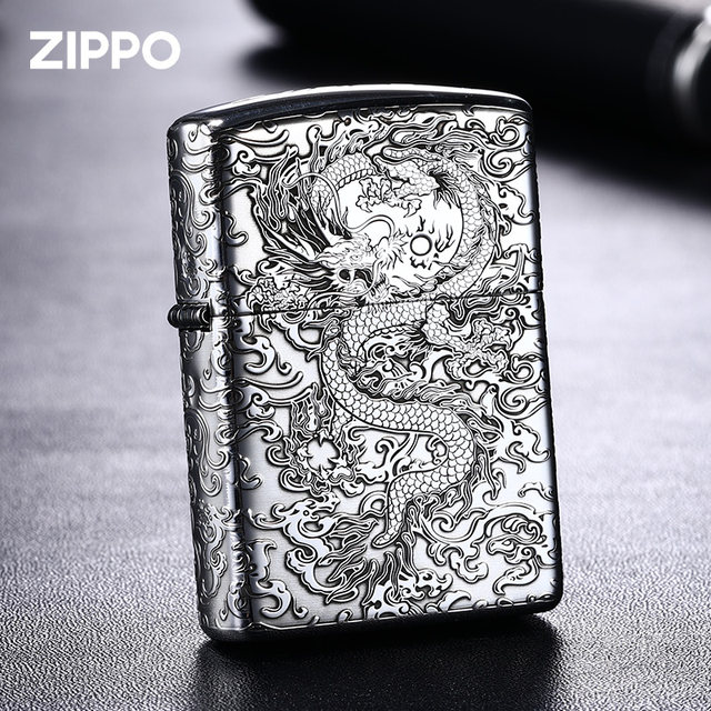 Lighter zippo genuine sterling silver Xiangyunlong American original authentic men's zp limited edition collection grade gift