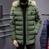 Áo khoác cotton dài trung nam Du Fanlun 2019 áo khoác bông dày mùa đông mới sinh viên trẻ xuống áo khoác bông - Bông