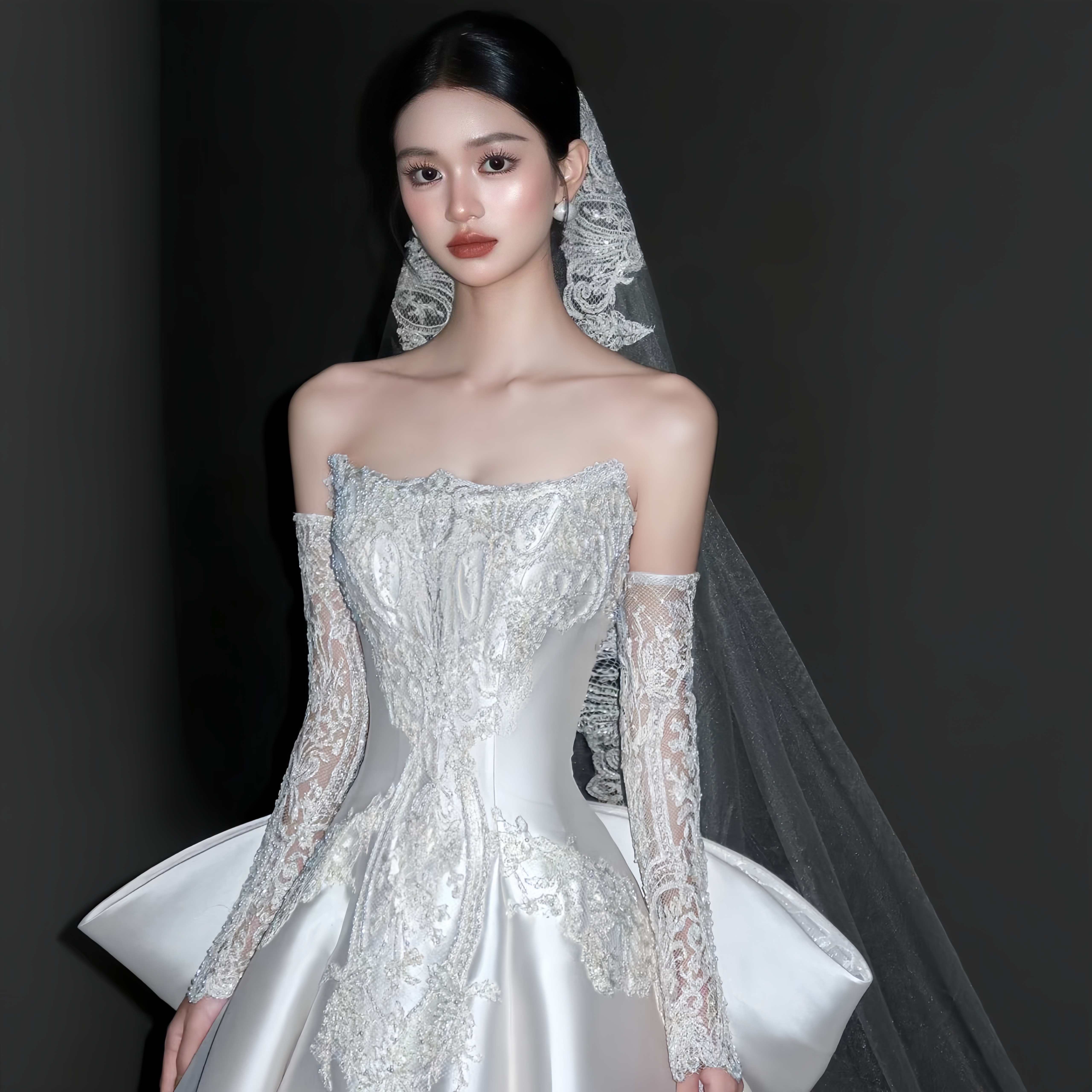 Легкое свадебное платье из французского атласа 2026 new bride простое и легкое свадебное платье из французского атласа 2026 new bride простое и легкое свадебное платье из французского атласа
