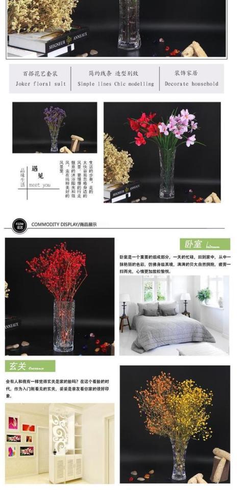 Sáng tạo cắm hoa bình hoa phong phú tre lily hoa khô thủy canh phòng khách bình thủy tinh cắm hoa phòng khách trang trí bàn cà phê - Vase / Bồn hoa & Kệ các loại bình cắm hoa