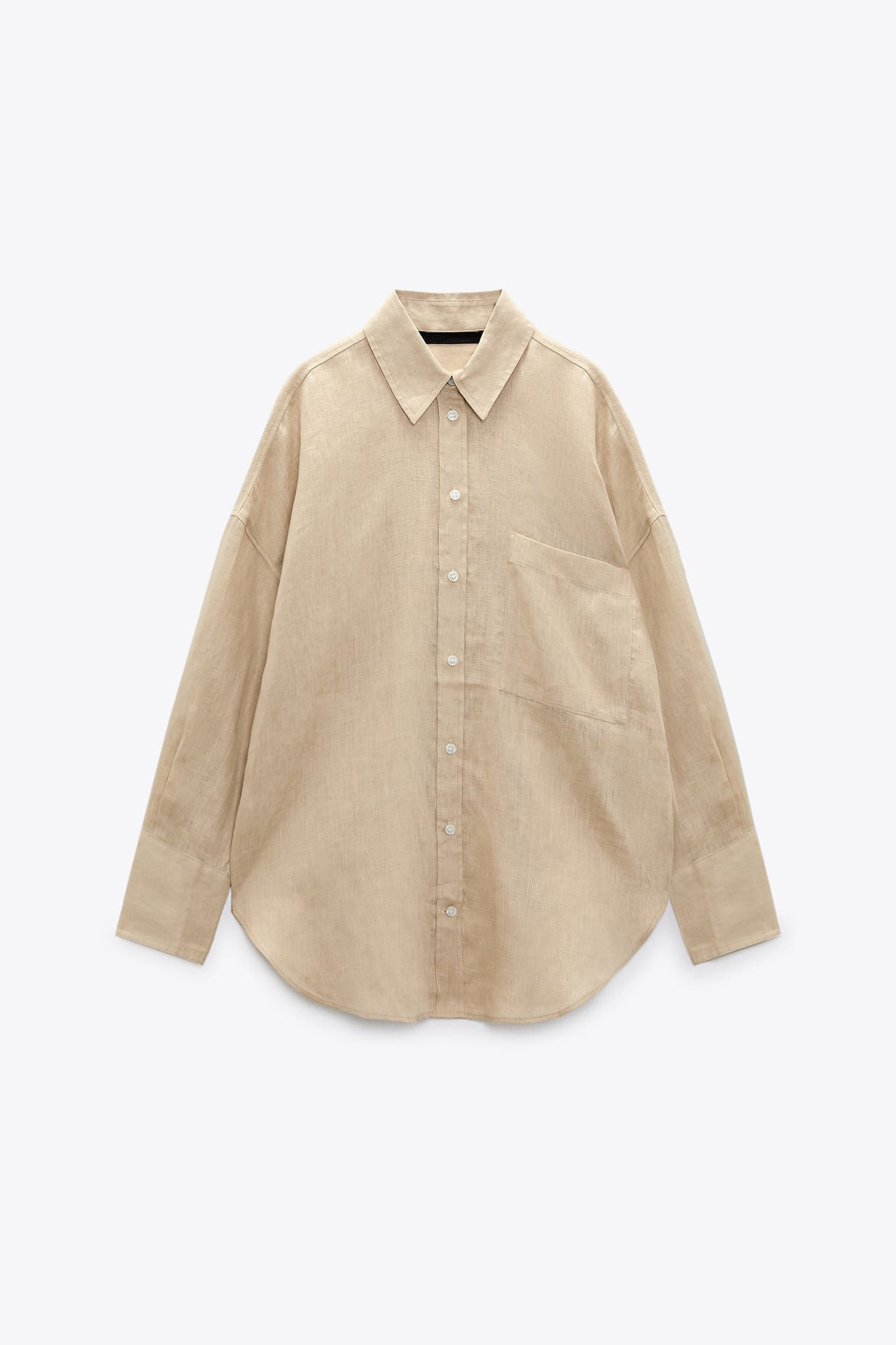 315g Weight Long Sleeve Sleeve Length Single Breasted Placket Type Regular Sleeve Sleeve Type Cotton and Linen Fabric Type Long Top Length Blouse Tops Type Daily Occasion Shirt Collar Neckline Loose Fit Type Solid Color Pattern Summer, Spring Season Women's Gender Casual Style Wholesale Women's Casual Solid Color Long Sleeve Blouses 30