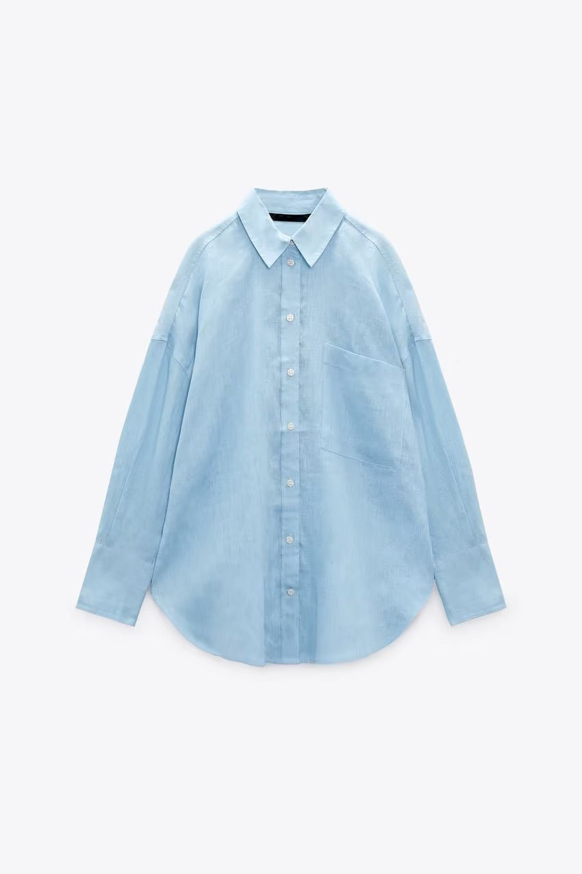 315g Weight Long Sleeve Sleeve Length Single Breasted Placket Type Regular Sleeve Sleeve Type Cotton and Linen Fabric Type Long Top Length Blouse Tops Type Daily Occasion Shirt Collar Neckline Loose Fit Type Solid Color Pattern Summer, Spring Season Women's Gender Casual Style Wholesale Women's Casual Solid Color Long Sleeve Blouses 28