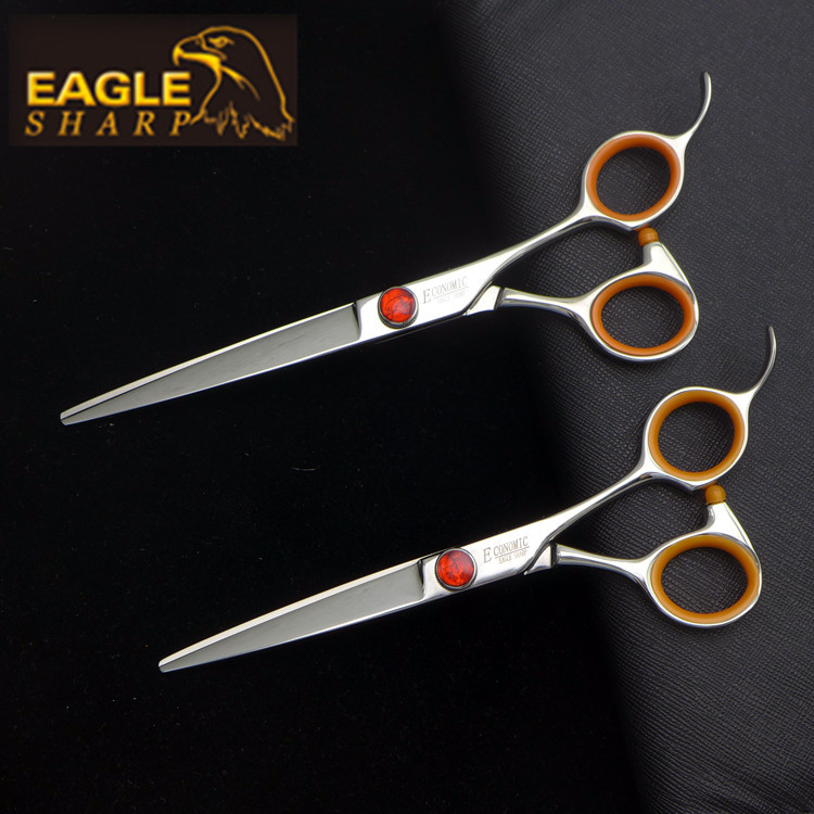 Eagle Professional Beauty Hair Scissors Day Style Large Hair Piece Cut Flat Cut Single Side Shank Integrated Cut Sharp Wear Cut