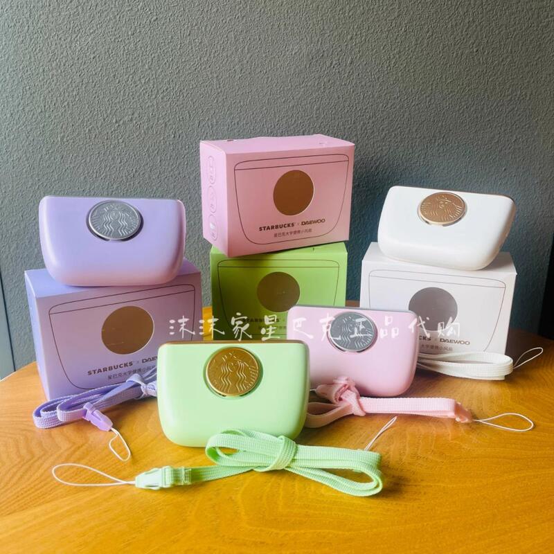 Starbucks New Product 2024 Daewoo Collaboration Mini Fan Member Star Gift Pack Purple and White Portable Neck-Hanging Desktop Starbucks New Product 2024 Daewoo Collaboration Mini Fan Member Star Gift Pack Purple and White Portable Neck-Hanging Desktop