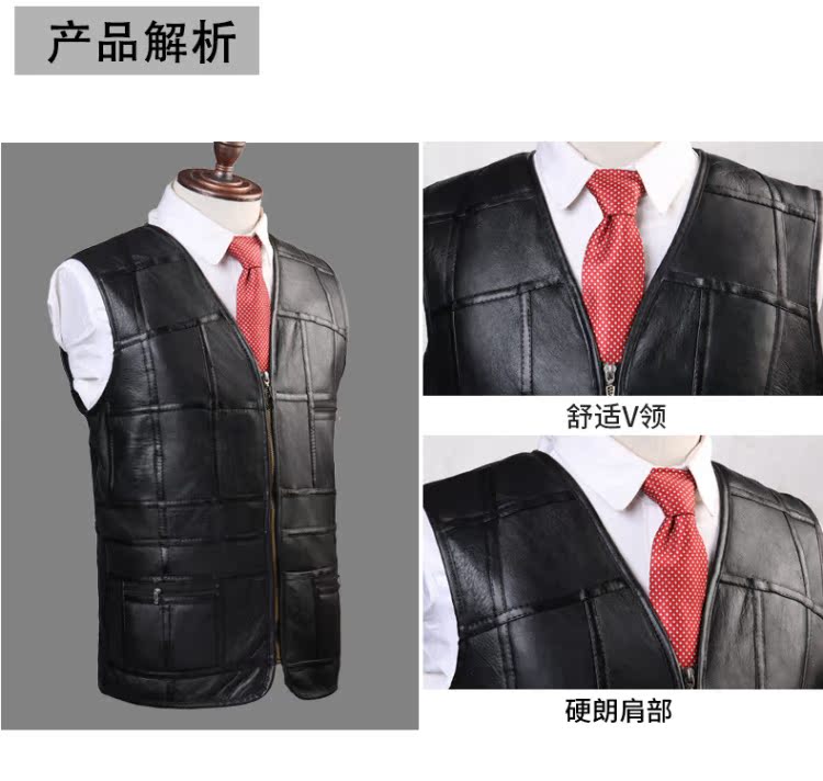Áo len nam lông một tuổi trung thu mùa đông và mùa đông dày áo khoác ba lỗ nam