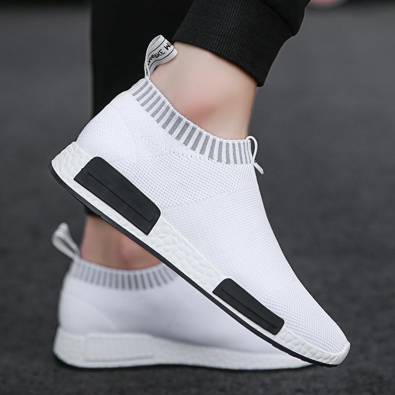 Tide brand men's shoes 2022 summer new men's white shoes all-match casual fly-woven mesh breathable running sneakers