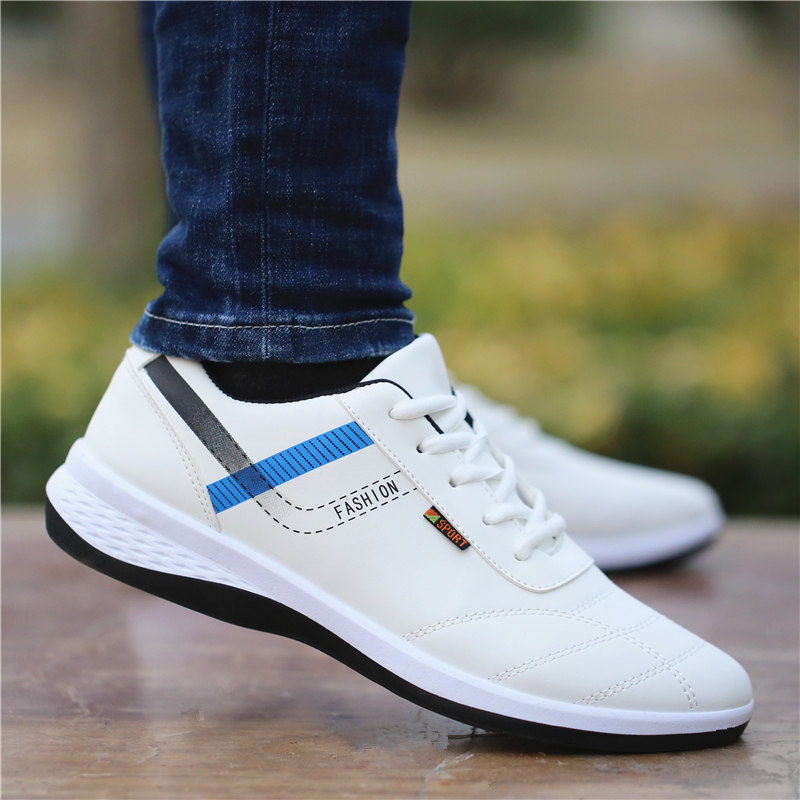 Boomer Men Shoes New Tide Shoes Fall Trend Sneakers 100 Hitch Casual Genuine Leather Small White Board Shoes Men's Leather Shoes
