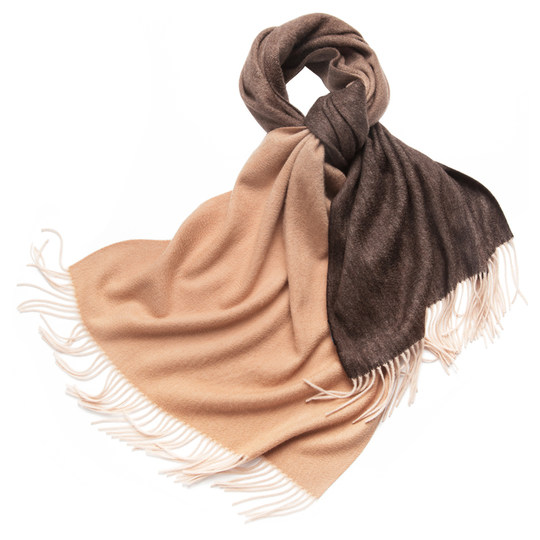 Gradient Color Cashmere Scarf for Women 100 Pure Cashmere Shawl Outer Wear Autumn and Winter Men's Winter Neck Scarf Versatile and Warm