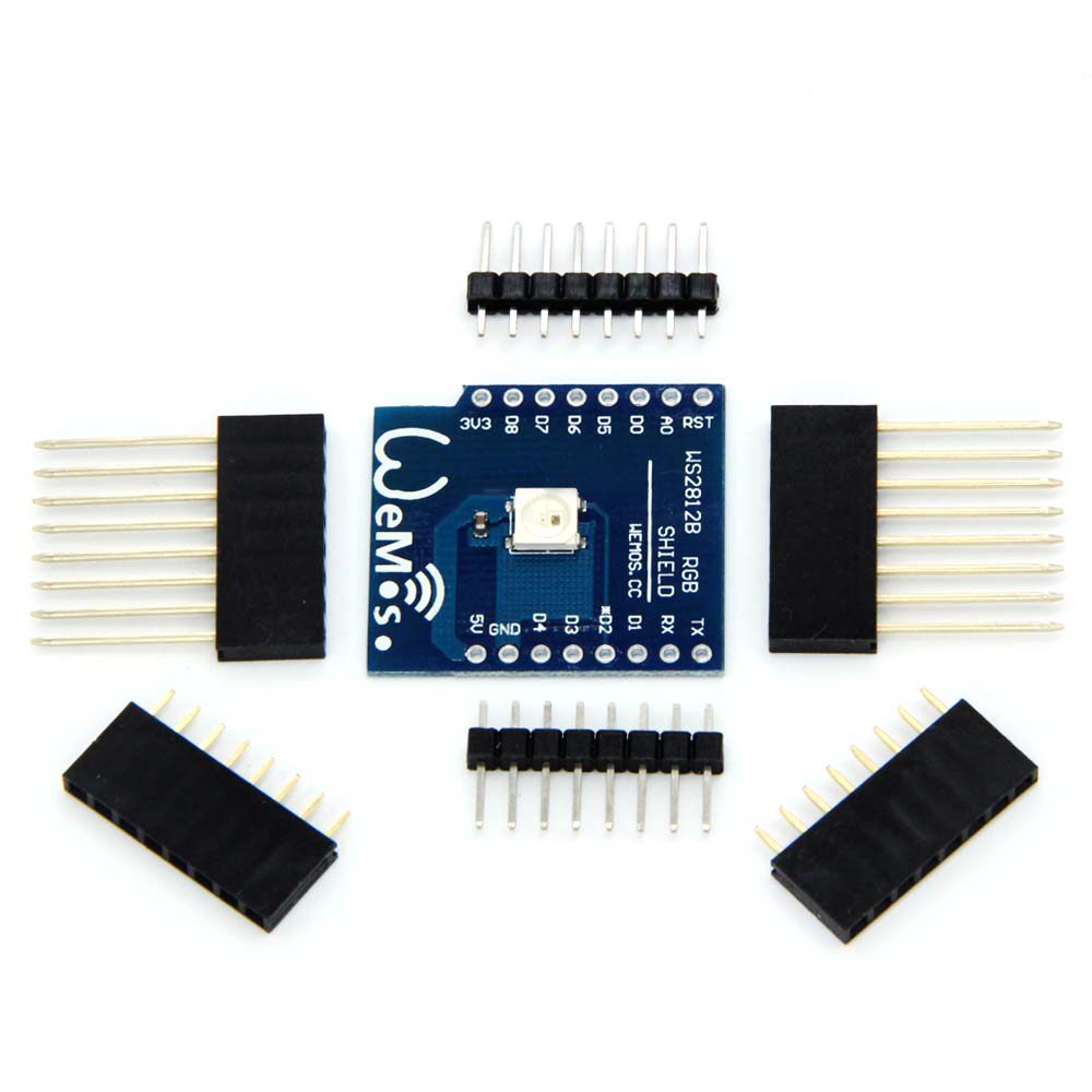 WS2812 RGB全彩模块 FOR D1 mini WIFI扩展板学习板RGB驱动模块