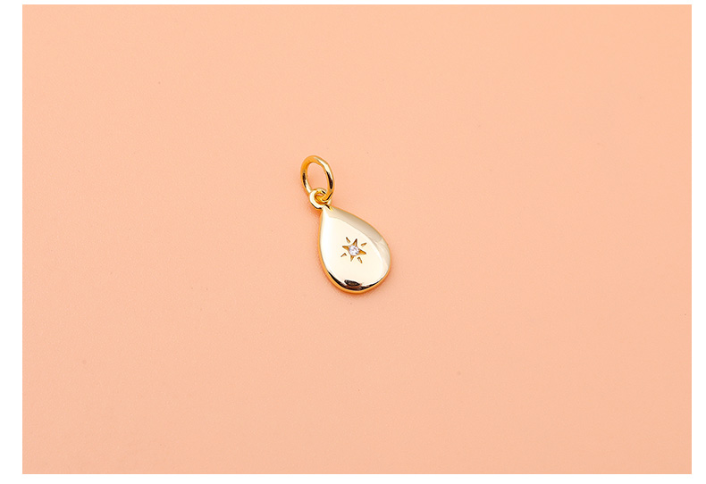 1 Piece 11 * 7mm 12*7mm 8.3*8.8mm 925 Sterling Silver Water Droplets Heart Shape Pendant display picture 4