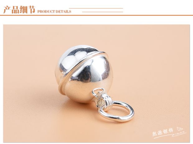 990 sterling bạc chân bạc mặt dây chuyền vòng đeo tay vòng chân vòng tay nhỏ chuông mặt dây chuyền DIY đính cườm dệt phụ kiện - Vòng chân lắc chân vàng