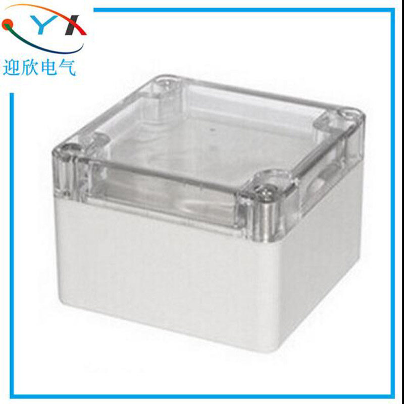 83 * 81 * 56 waterproof junction box outdoor plastic transparent cover terminal box splitting wire box cable junction box action power