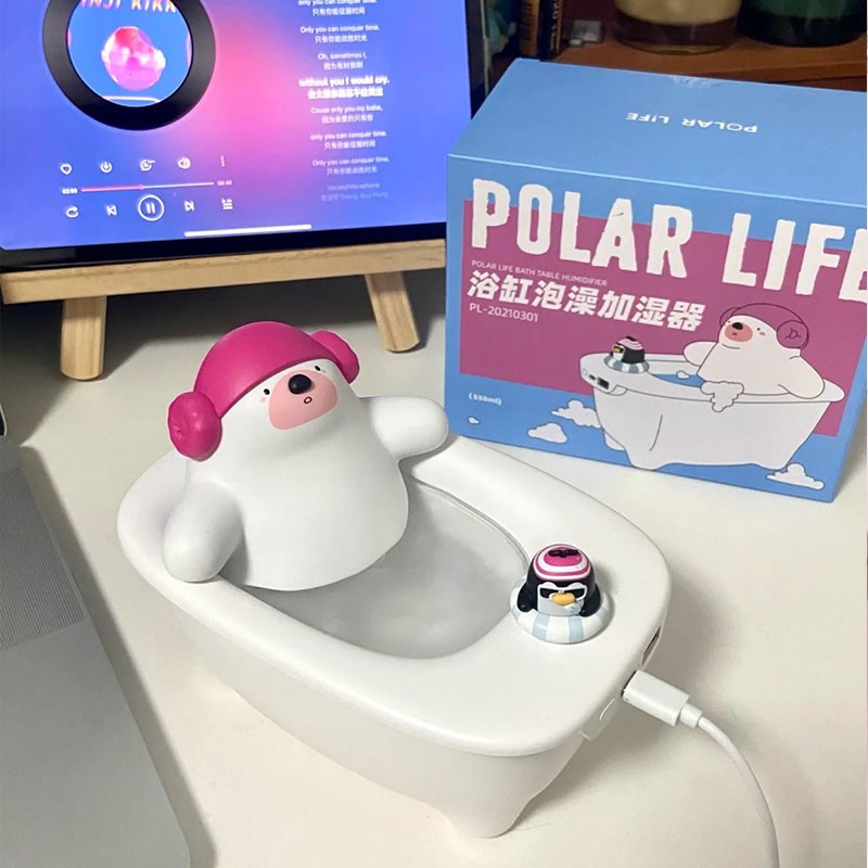 Polar Species Bathtub Humidifiers Usb Home Silent Bedrooms Large Capacity Fog Small Bear Bathtub Humidifiers Pregnant