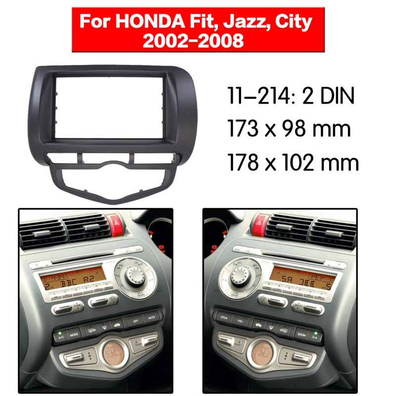 Honda Fit Jazz audio navigation CD panel automatic air conditioning right-hand drive universal machine modified face frame panel bracket