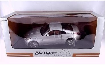 Alto 1:18 AutoArt Nissan NISSAN 350Z silver hardtop car model
