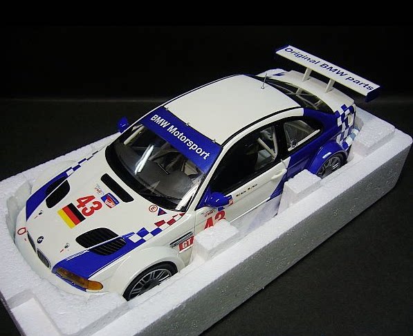 Original 1:18 BMW BMW E46 M3 GTR ELMS 2001 car model collection