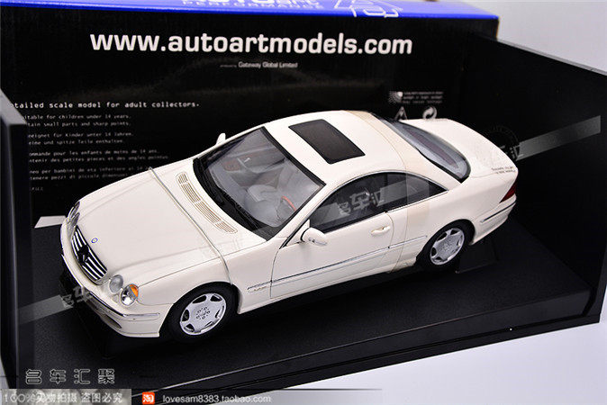 Alto 1:18 AutoArt Mercedes-Benz CL600 white car model