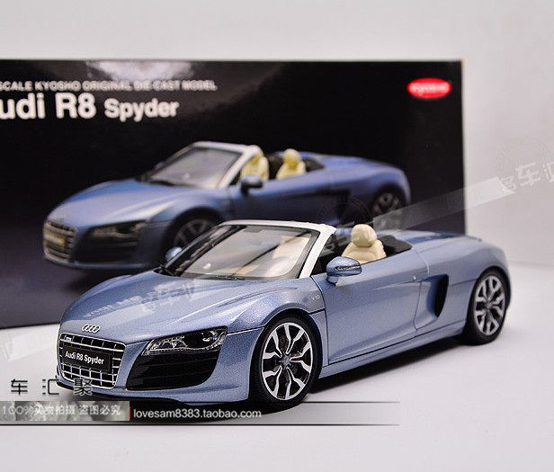 Jingshang 1:18 2010 Audi R8 AUDI R8 V10 Spyder convertible model is in stock