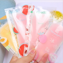 (The same as shake sound)Summer fruit flavor cold cooling stickers Ice stickers antipyretic stickers Student military training cool anti-summer stickers