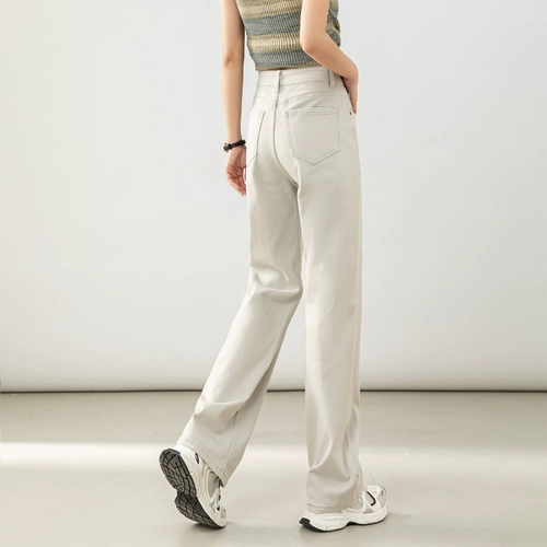 Светлые прямые свободные джинсы, летние тонкие штаны, 2024 года, премиум класс