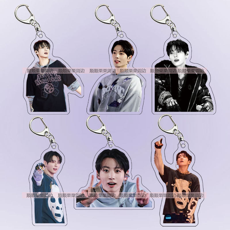 Bts Bangtan Boys Jungkook Merchandise Acrylic Keychain Pendant Decoration Birthday Souvenir Gift for Friends