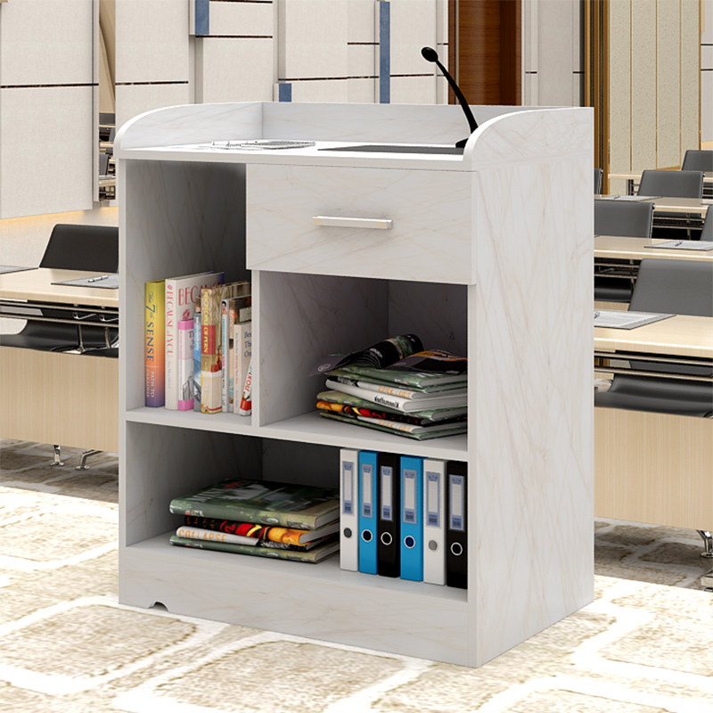 Podium table Simple modern podium Reception desk Welcome desk Chair Information desk Podium Multimedia podium