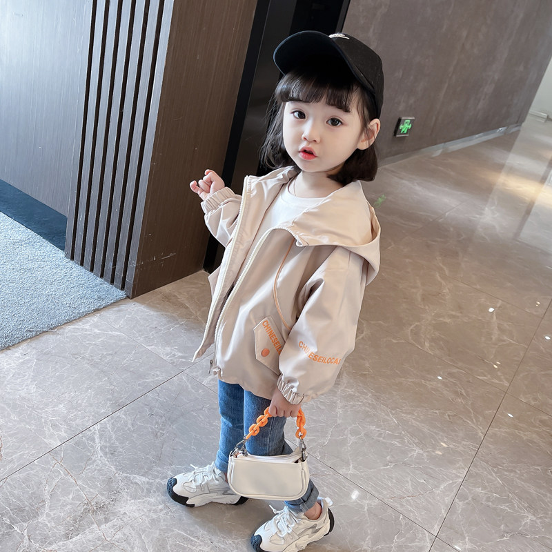 Children Coats Spring Autumn 2022 New Girl Spring Clothing Early Spring Children Blouses Women's Babies Spring Windsuits