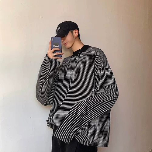 Лонгслив, брендовая приятная телу трендовая футболка в стиле хип-хоп, свободный крой, оверсайз