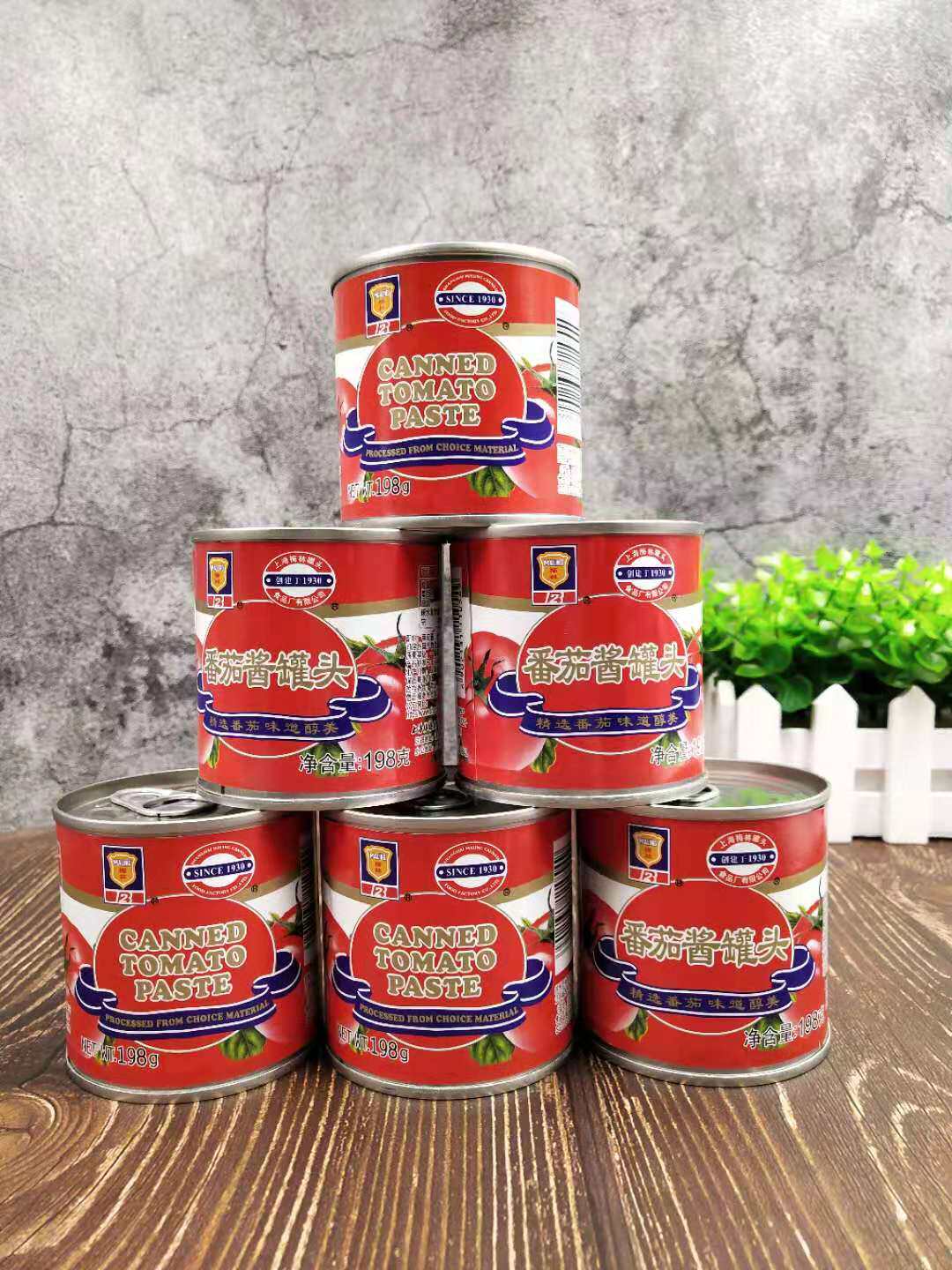  Merlin Ketchup Canned 198g * 6 fries Italian pasta sauce Hamburg Tomato Sauce sauce