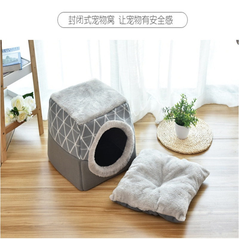 Shake Soundnet Red Cat Nest Kitty Accessories All Season Universal Space Cabin Pet Nest Teddy Dog Kennel House Closed