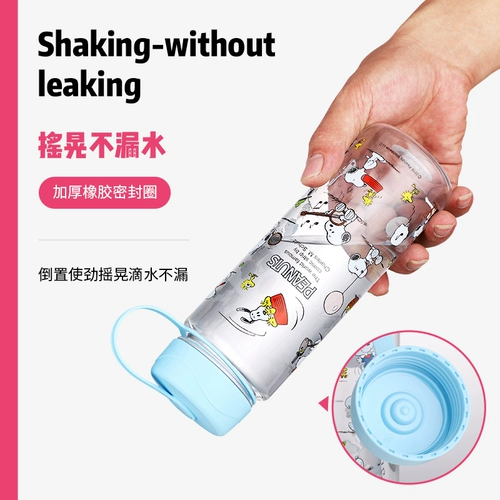 Nuby, пластиковый портативный креативный трендовый милый детский мультяшный чайник подходит для мужчин и женщин