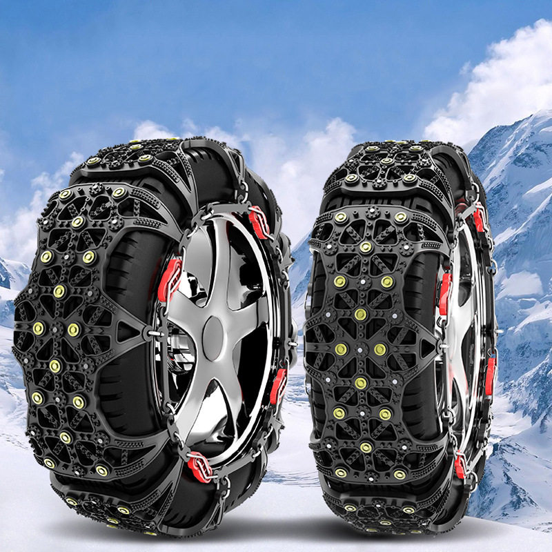Car Non-slip Chain Small Sedan Off-road Car SUV Manganese Steel Plus Coarse Leather Truck Van car into Tibetan special tire chain