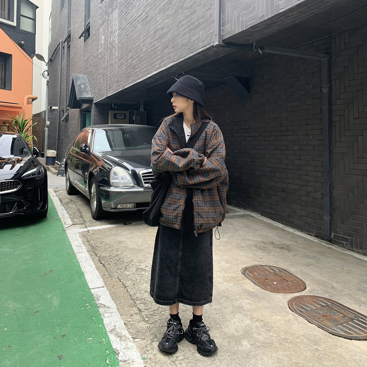 SIXI Sixi home-made spring 2 sides wear retro loose antique frock jacket casual top jacket female