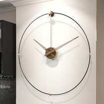 Spanish modern wall clock home personality Net red clock living room extremely simple wall watch art fashion creative clock