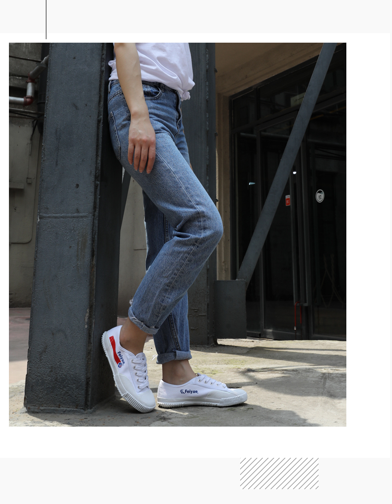 Giày trắng Feiyue 2019 mùa hè mới Pepsi chung giày vải thấp phiên bản giày Pháp - Plimsolls giày converse nam