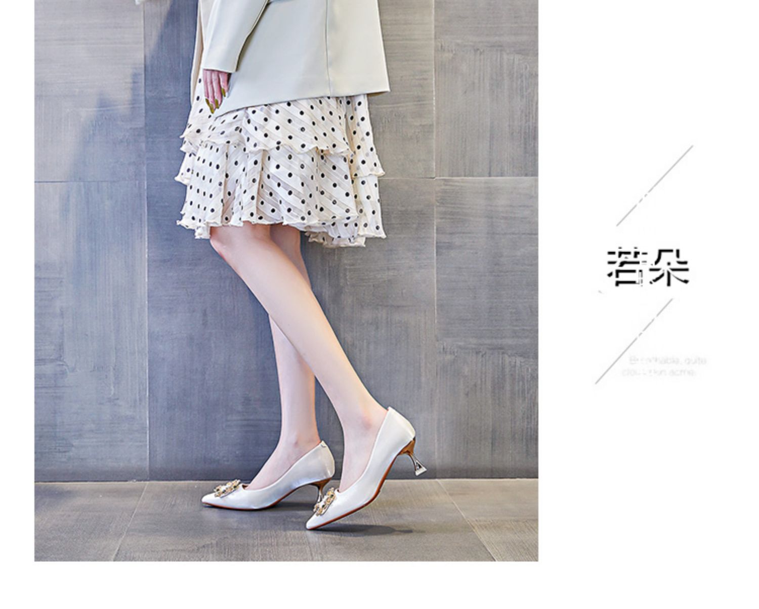 C9541 1380K GIÀY CAO GÓT NỮ RUOREAG GẮN ĐÁ MŨI NHỌN GÓT NHỌN MÙA HÈ DÙNG TRONG LỄ CƯỚI GIÀY DÉP NỮ G04 SẢN PHẨM MỚI