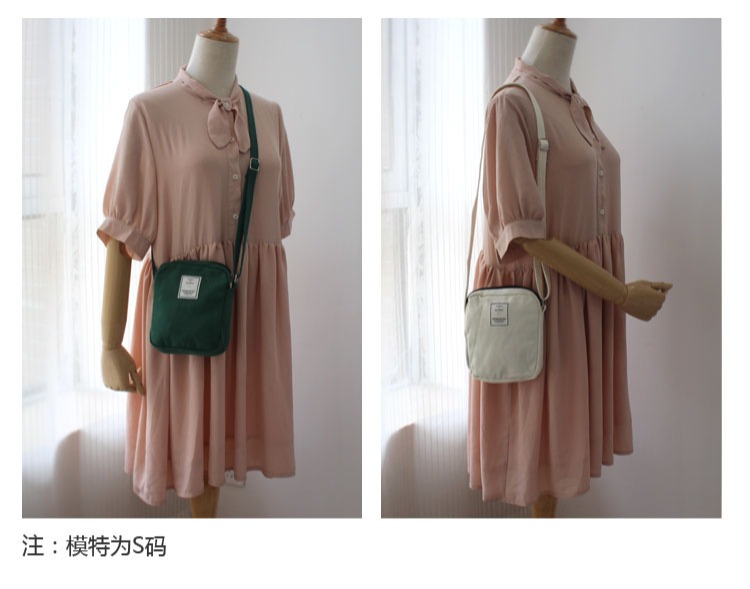 Túi đeo chéo nữ mùa hè hoang dã Sinh viên Hàn Quốc chéo túi điện thoại di động Túi vải mini mini túi đựng điện thoại bằng vải