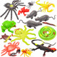 Simulated animal scary soft rubber spider lizard